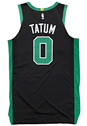 2020-21 Jayson Tatum Boston Celtics Game-Issued Alternate Jersey (Tommy K.C. Patch)