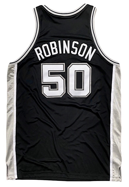 2001-02 David Robinson San Antonio Spurs Game-Used Road Jersey (9/11 Ribbon)