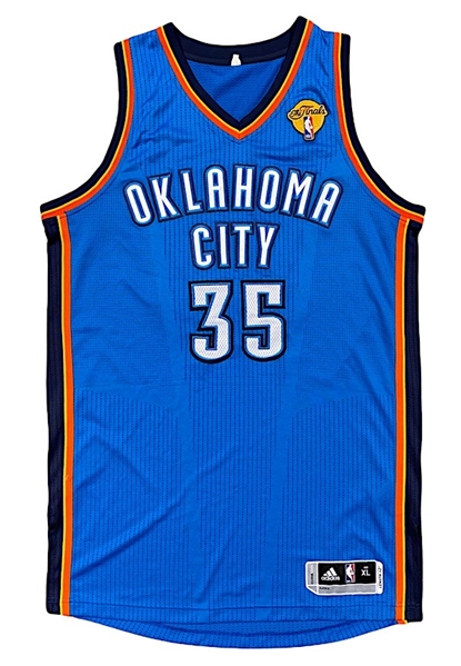 2011-12 Kevin Durant NBA Finals Oklahoma City Thunder Pro Cut Road Jersey