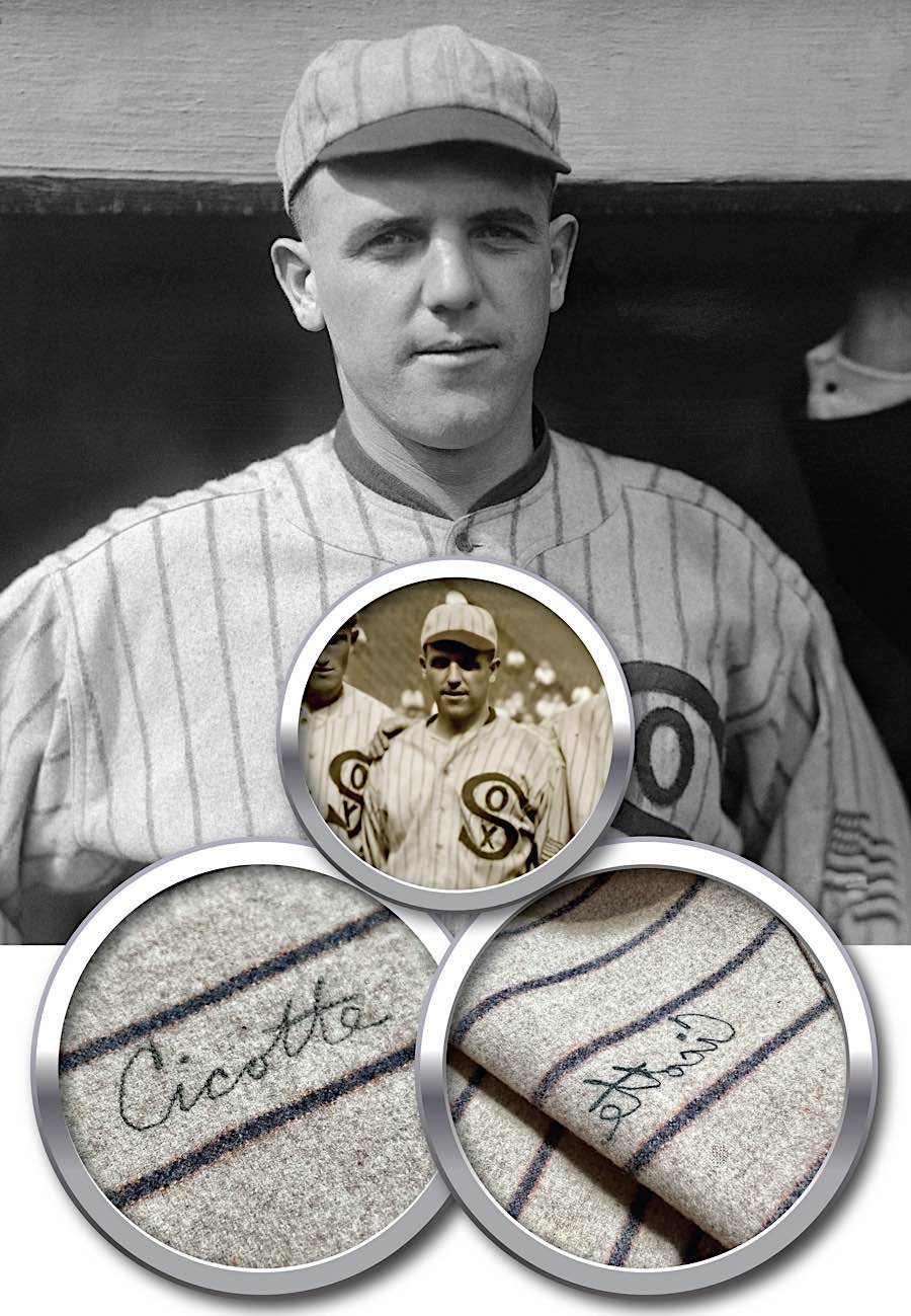 Lot Detail - 1917 Eddie Cicotte Chicago White Sox Game-Used Flannel Jersey  (Photo-Matched • Grob LOA)