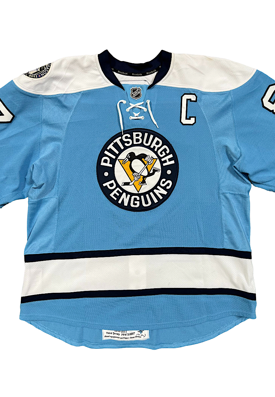 SIDNEY CROSBY Pittsburgh Penguins 2011 Reebok Alternate Throwback