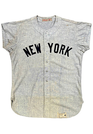 Roger Maris NY Yankees 1960 World Series & 1961 Home Run Race Game-Used Jersey (Photo-Matched To Multiple Images Including HR #59 • Both MVP Seasons)