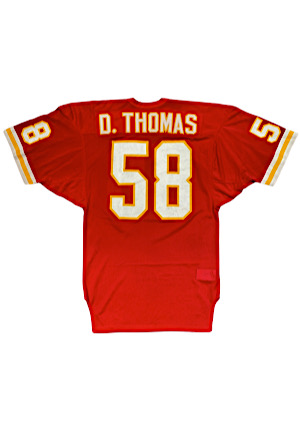 1990 Derrick Thomas Kansas City Chiefs Game-Used & Signed Jersey (Repairs)
