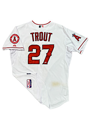 9/20/2014 Mike Trout LA Angels Of Anaheim Game-Used Home Run Jersey (Photo-Matched • MLB Auth • MVP Season)