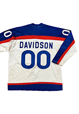1977-78 John Davidson NY Rangers Game-Used Jersey (Repair • Last Ranger To Wear Double-Zero)