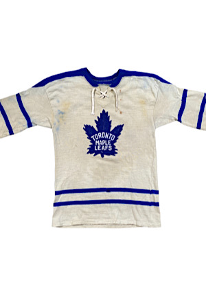 Late 1950s Bobby Baun Toronto Maple Leafs Game-Used Wool Sweater