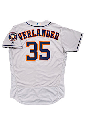 2018 Justin Verlander Houston Astros Game-Used Road Jersey (Photo-Matched To 4 Wins & 48 Ks • MLB Auth)