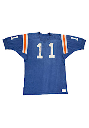 1966 Steve Spurrier Florida Gators Game-Used & Signed Jersey (Gifted To Young Fan W/ Vintage Photo Documentation • Repairs)