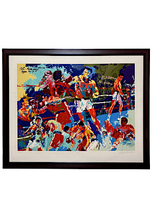 Muhammad Ali vs. George Foreman "The Rumble In The Jungle" LE Serigraph Signed By LeRoy Neiman 
