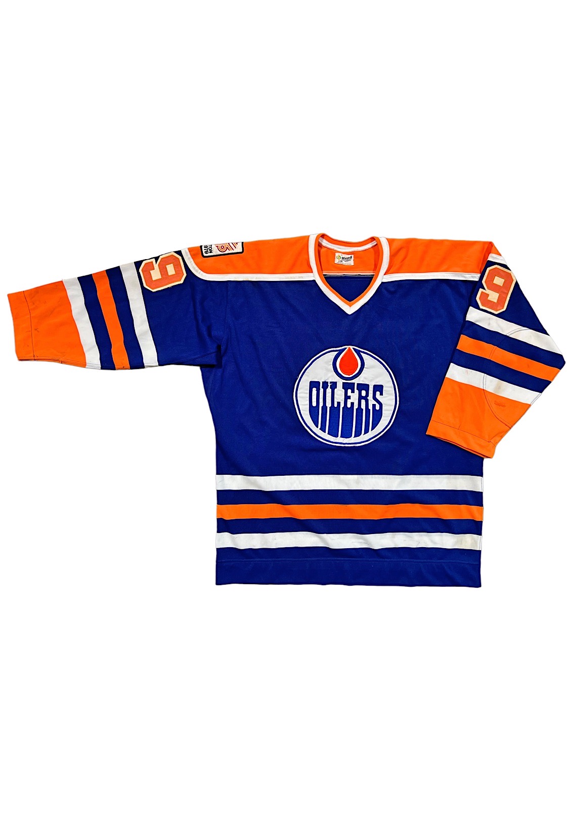 WAYNE GRETZKY  Edmonton Oilers 1978 K1 WHA Throwback Hockey Jersey