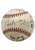 1930 NY Yankees Team-Signed Baseball Including Ruth & Gehrig (JSA)