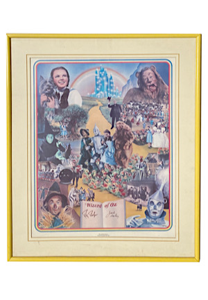 "The Wizard Of Oz" Multi-Signed Framed Display & Signed Cuts (6)