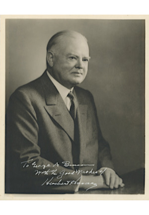 Herbert Hoover Signed & Inscribed Photo