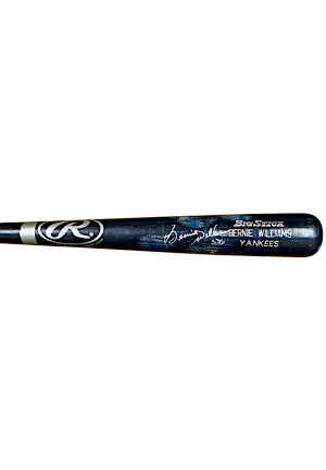 2000 Bernie Williams NY Yankees Game-Used & Signed Bat (PSA/DNA GU 10)