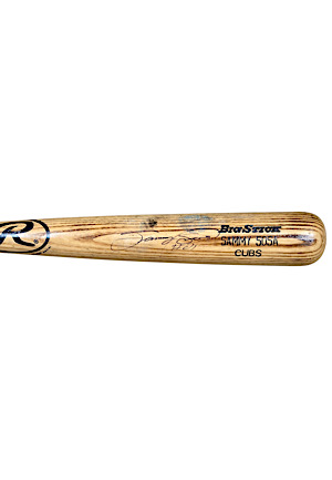 1997 Sammy Sosa Chicago Cubs Game-Used & Signed Bat (PSA/DNA GU 9.5)