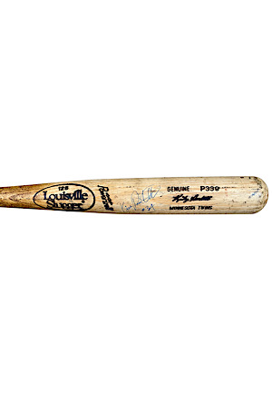 1992-95 Kirby Puckett Minnesota Twins Game-Used & Signed Bat (PSA/DNA GU 9.5)