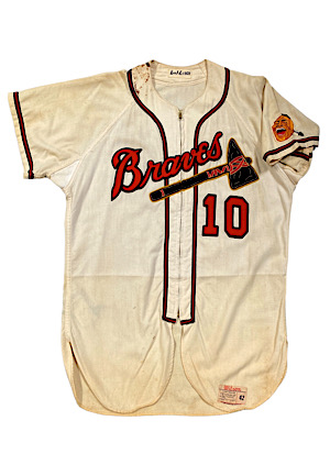 1958 Bob Buhl Milwaukee Braves Game-Used Home Jersey (MEARS A10)