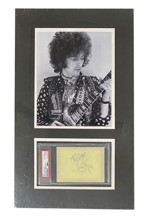 Eric Clapton Signed Cut & Matted Display (PSA)
