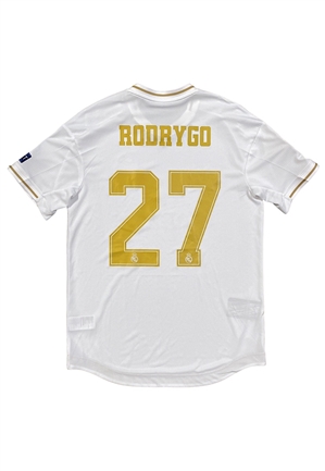 2019-20 Rodrygo Real Madrid Rookie Match-Used Jersey