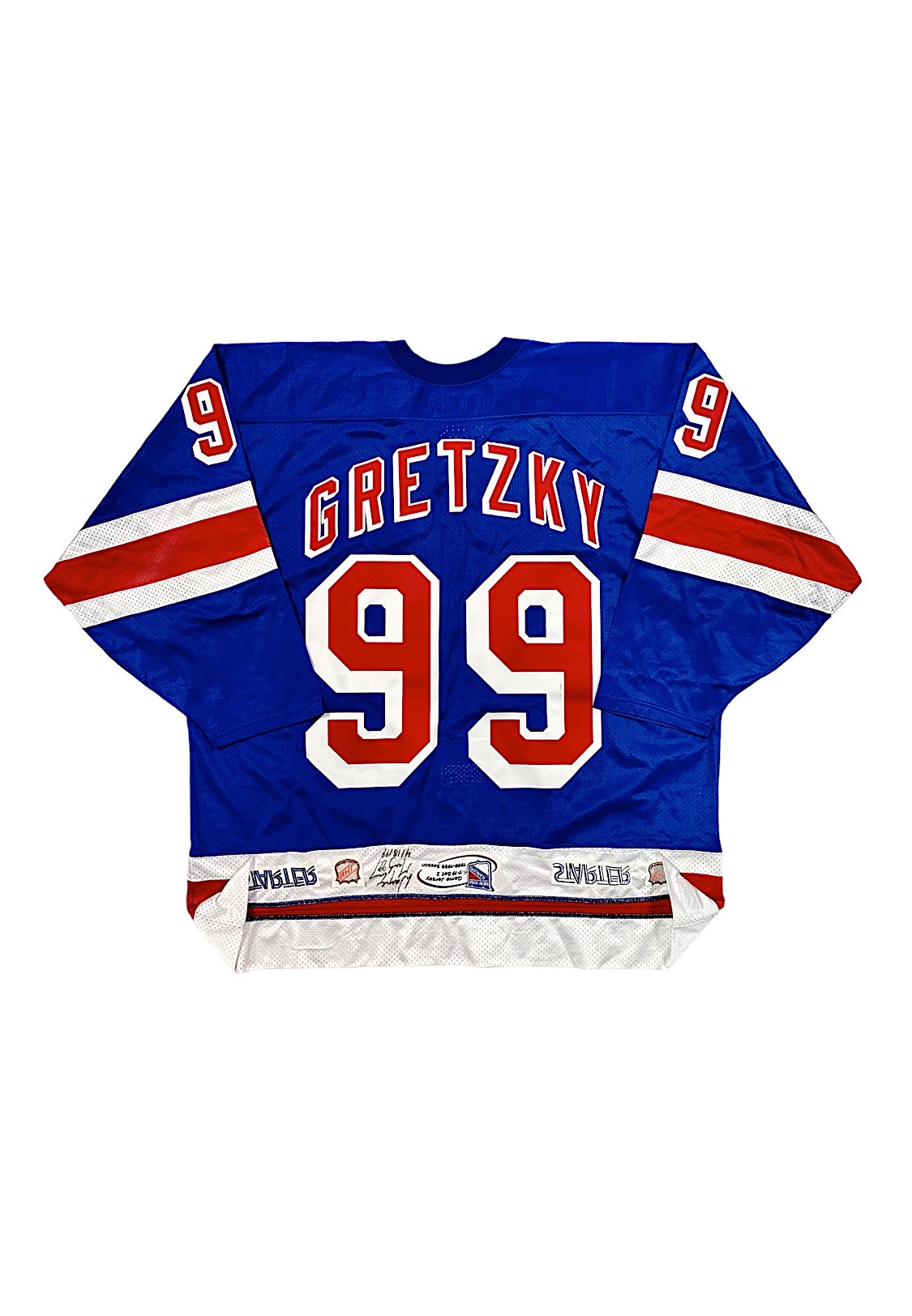 4/18/1999 Wayne Gretzky NY Rangers Final Career Game-Used & Signed Jersey (Photo-Matched To Record Setting & Last Career Point • MSGs Defining Moments)