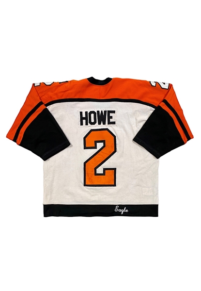 1985-86 Mark Howe Philadelphia Flyers Game-Used Jersey (Repair • Pelle Lindbergh Patch)