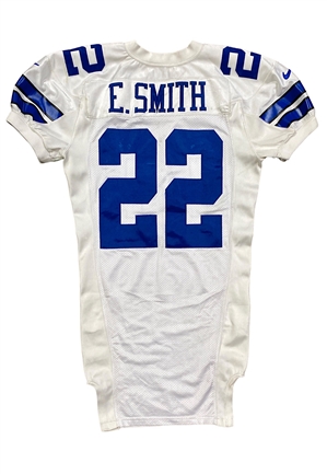 2000 Emmitt Smith Dallas Cowboys Game-Used Jersey (Meigray Photo-Matched To 3 Games • Landry Memorial Patch)