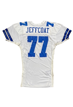 Late 1980s Jim Jeffcoat Dallas Cowboys Game-Used Jersey (Pounded With Repairs)