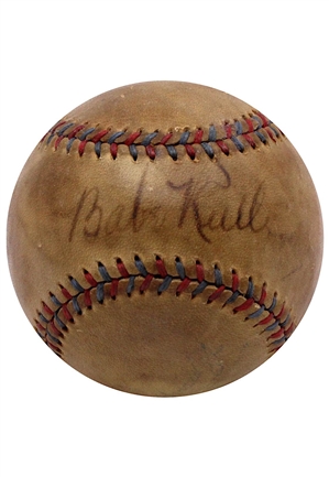 Babe Ruth Single-Signed OAL Baseball (Full JSA)