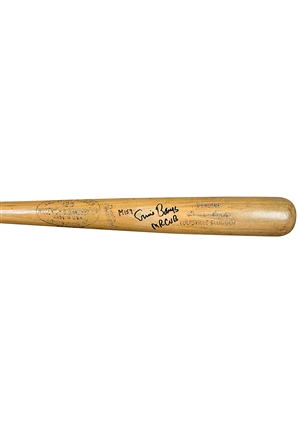 1964 Ernie Banks Chicago Cubs Game-Used & Signed Bat (PSA/DNA GU 10 • Full JSA) 