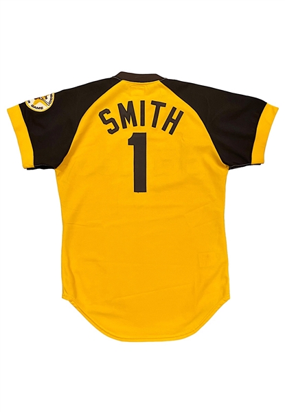 1978 Ozzie Smith SD Padres Rookie Game-Used & Signed Jersey (JSA)