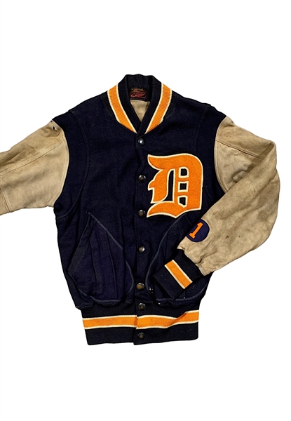 Late 1930s Birdie Tebbetts Detroit Tigers Player Worn Dugout Jacket