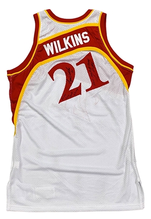 2005 Josh Smith NBA Dunk Contest Used Dominique Wilkins Atlanta Hawks Jersey Signed By Wilkins & Smith (2)