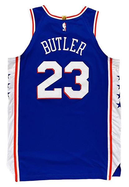 2018-19 Jimmy Butler Philadelphia 76ers Playoffs Game-Used Jersey
