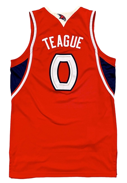 2009-10 Jeff Teague Atlanta Hawks Game-Used Jersey (MeiGray)