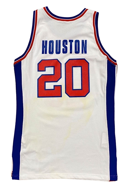 1994-95 Allan Houston Detroit Pistons Pro-Cut Jersey