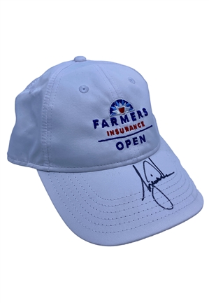 Tiger Woods Signed Farmers Insurance Open Golf Cap