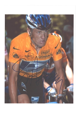 Lance Armstrong Signed Photo