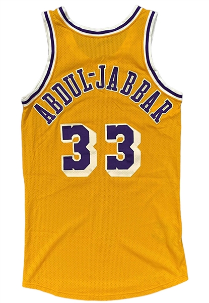 Early 1980s Kareem Abdul-Jabbar LA Lakers Game-Used Jersey (MEARS)