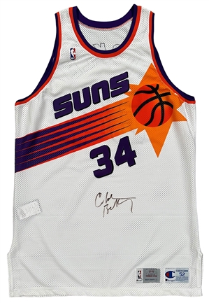 1993-94 Charles Barkley Phoenix Suns Game-Used & Autographed Jersey (Mill Creek LOA • JSA)