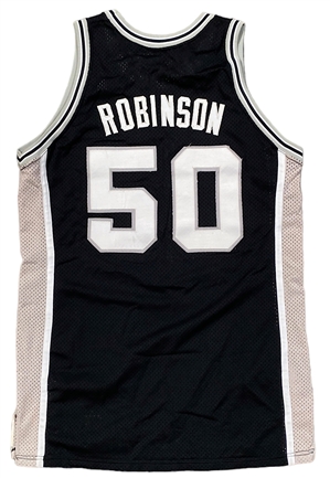 1989-90 David Robinson Rookie San Antonio Spurs Game-Used Road Jersey (RoY Season)