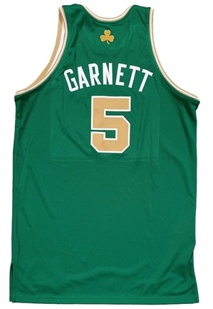 2007-08 Kevin Garnett Boston Celtics St. Patricks Day Game-Used Jersey (Championship Season)
