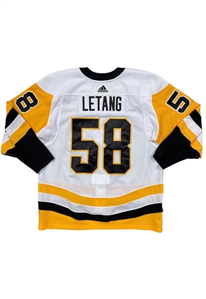 2020-21 Kris Letang Pittsburgh Penguins Stanley Cup Playoffs Game-Used Jersey (Penguins LOA • Repair)