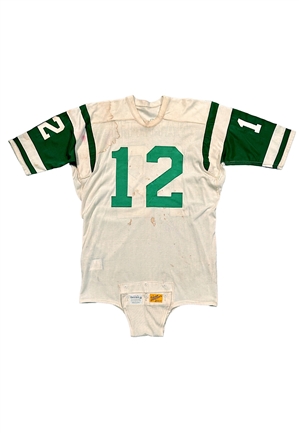 Circa 1968 Joe Namath NY Jets Game-Used & Signed Durene Jersey (JSA)
