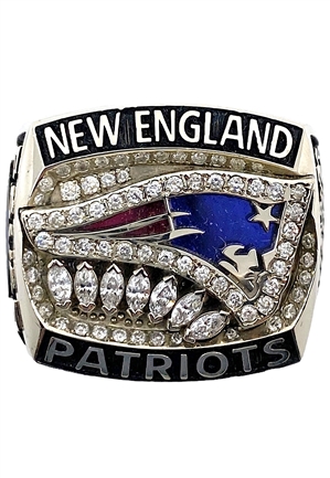 2011 New England Patriots AFC Champions Myron Pryor Players Ring & Presentation Box (Mint)