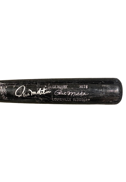 1987 Paul Molitor Milwaukee Brewers Game-Used & Autographed "Hit Streak" Bat (PSA/DNA • Pic From Signing • LOP • JSA)