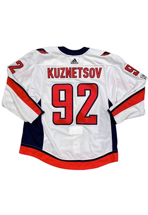 2017-18 Evgeny Kuznetsov Washington Capitals Game-Used Jersey (MeiGray LOA)
