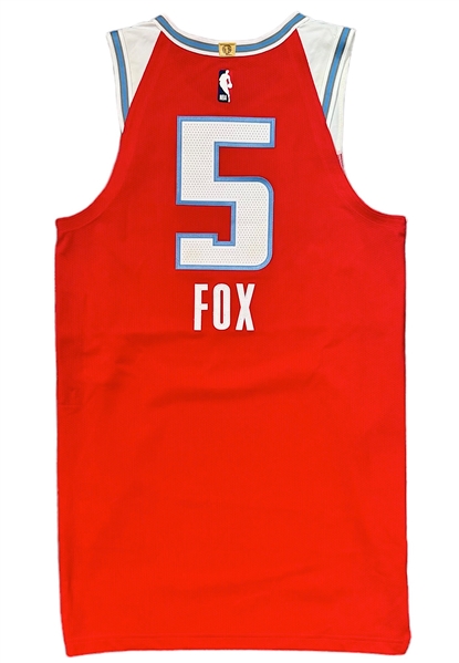 2/8/2020 DeAaron Fox Sacramento Kings Game-Used City Edition Jersey (NBA LOA)