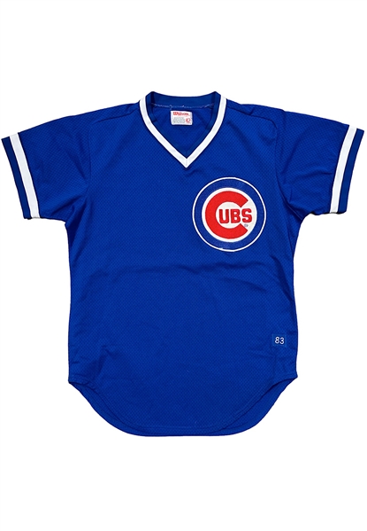 1983 Ryne Sandberg Chicago Cubs Player-Worn BP Jersey