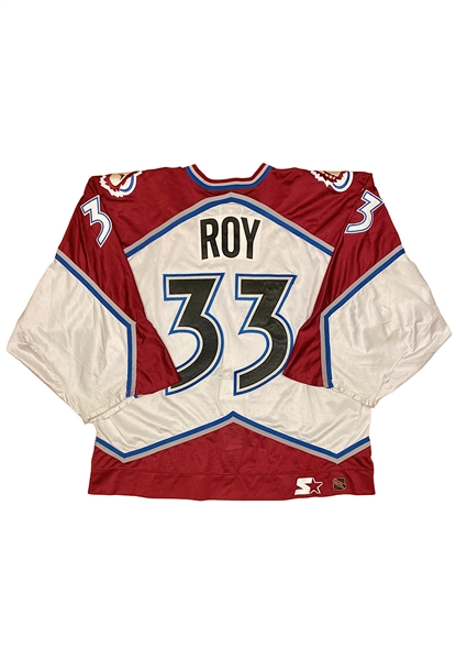 5/4/1998 Patrick Roy Colorado Avalanche NHL Playoffs Game-Used Jersey (Photo-Matched with Great Wear)