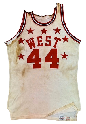 1962 Jerry West NBA All-Star Game-Used Jersey (Hobby Fresh • Sourced From Estate Sale with Wests Olympic Credentials & Fishing License)